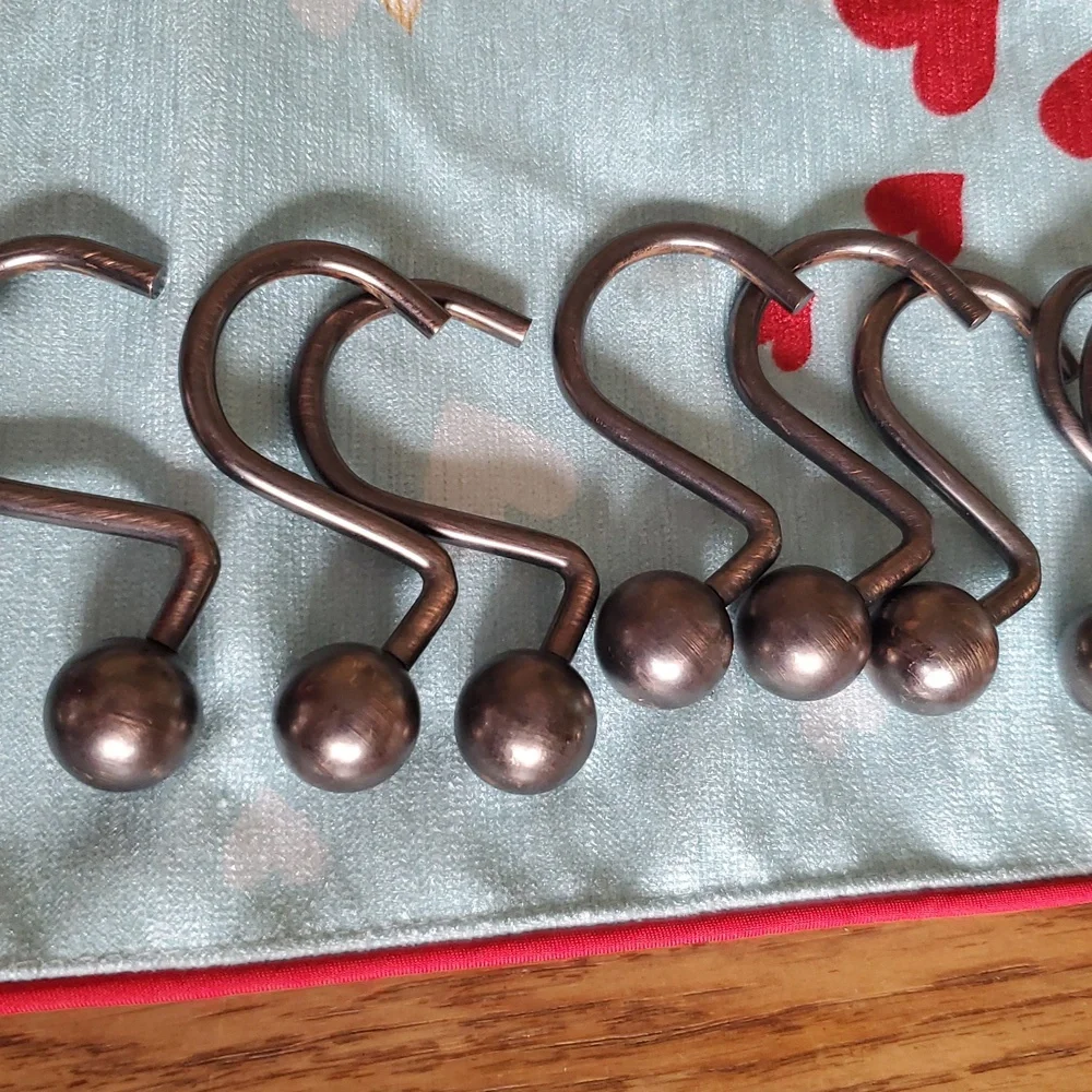 12 Shower Curtain Hooks